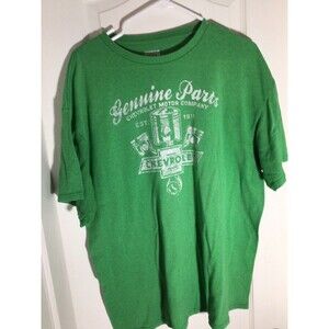 GM Chevrolet Genuine Parts Officially Licensed XL Shirt Green